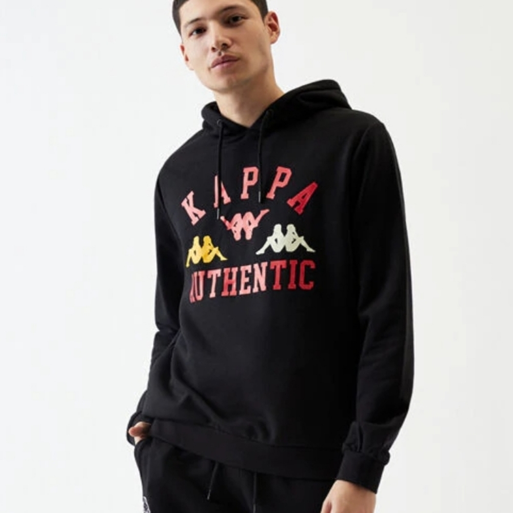 Kappa Black Authentic Kawar Hoodie